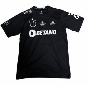 【 美中古品 】 adidas ユニフォーム 黒 ブラック L サッカー フットサル トレーニング