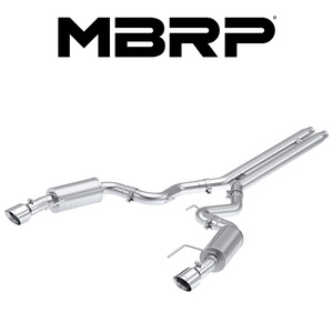 MBRP 2024- フォード マスタングGT 5.0L V8 S650 キャットバック エキゾースト ストリート ポリッシュTip 正規輸入品