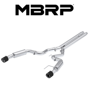 MBRP 2024- フォード マスタングGT 5.0L V8 S650 キャットバック エキゾースト レース ブラックTip 正規輸入品