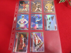 (RS136) as good as new Choujin Sentai Jetman card 8 pieces set 127~135 super Squadron Series V 25 adult collection 