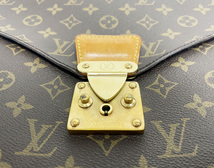 LOUIS VUITTON ルイ・ヴィトン M53331 モノグラム セルヴィエット コンセイエ ブリーフケース ビジネスバッグ 書類鞄 ブラウン系 レザー_画像8