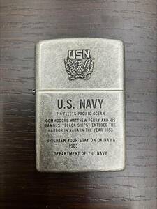 ◇◆＃5082 ZIPPO ジッポー U.S.NAVY 7th FLEETS PACIFIC OCEAN ライター 喫煙具 現状保管品◆◇