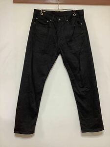 Y-1106 Levi's PREMIUM リーバイスプレミアム 505 カラージーンズ ストレッチジーンズ W34 ブラック ビッグE ジーンズ ジーパン 