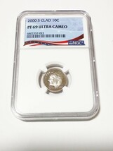 ★レア★ 〇　高グレード　 NGC 2000 S CLAD 10C PF69 ULTRA CAMEO　銀貨　銅貨 金貨　貨幣 希少　コイン　鑑定済_画像1