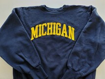 チャンピオン リバースウィーブ90s MICHIGAN ミシガン XXL ネイビー ビンテージ トリコタグ 刺繍タグ USA Champion スウェット 古着_画像1