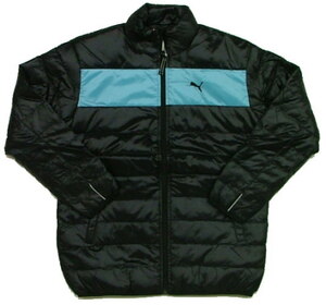  Puma Junior light down jacket 901921 01: black × blue a tall 150