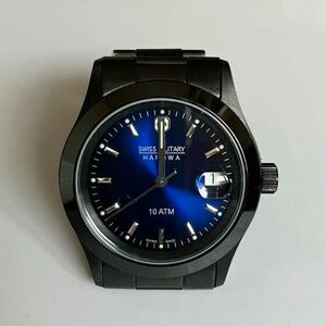 SWISS MILITALY HANOWA 腕時計 メンズ ML-186 ブルー スイスミリタリー 電池要交換