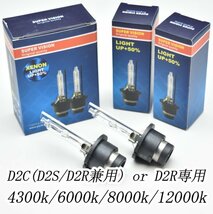 D2R専用もしくはD2C(D2S/D2R兼用)から選択 12V/24V用35W/55W両対応　　4300k/6000k/8000k/12000k　HIDバーナー_画像1