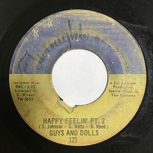 US盤 SOUL 45 / Guys And Dolls / Happy Feelin'