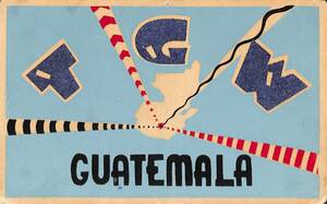 BCL★入手困難★希少ベリカード★TGW★グアテマラ国営放送★RADIO NACIONAL DE GUATEMALA★中央アメリカ★1956年