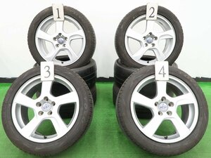 4本 ボルボ 純正 17インチ ホイール 7J +50 5H PCD 108 ラジアル TOYO ナノエナジー3+ 2022年 215/50R17 VOLVO S60 V60 車検用 純正戻し