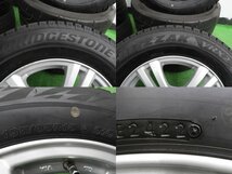 4本 weds 15インチ 6J +43 114.3 スタッドレス ブリヂストン ブリザック VRX2 2022年 195/65R15 日産 セレナ スズキ ランディ C27 C26 C25_画像7