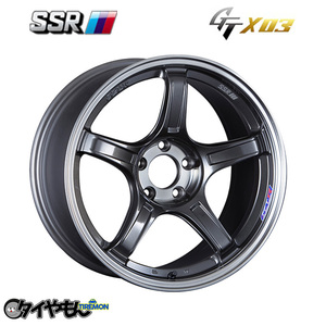 SSR GTX03 19インチ 5H112 8.5J +45 4本セット ホイール ガンメタ VW ゴルフ AUDI A4