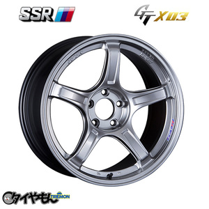 SSR GTX03 18インチ 5H112 8J +45 2本セット ホイール クロムシルバー VW ゴルフ AUDI A4