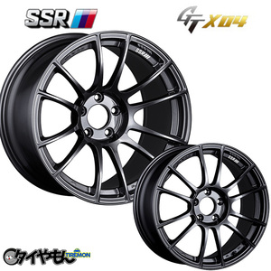 SSR GTX04 18インチ 5H112 8.5J +44 4本セット ホイール ガンメタ VW ゴルフ AUDI A4