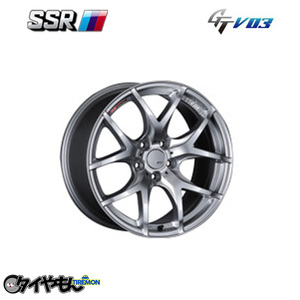 SSR GTV03 18インチ 5H114.3 8.5J +40 4本セット ホイール グラファイトガンメタ