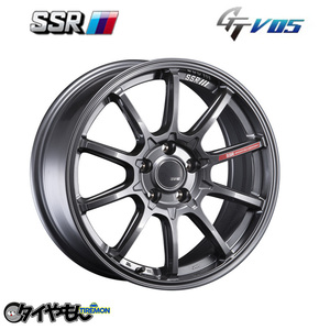 SSR GTV05 18インチ 5H100 8J +38 2本セット ホイール ダークシルバー