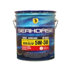 全国送料無料　SEAHORSE　シーホース　グラウドユーロ　５Ｗ－３０　C3/SP　全合成　20L （土）