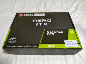 [送料無料]MSI GeForce GTX 1650 AERO ITX 4G OC [PCIExp 4GB] 75W 補助電源不要