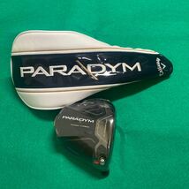 未使用▼ ヘッドのみ▼Callaway キャロウェイ PARADYM パラダイム ドライバー　（9°）ヘッドカバー 付き_画像1