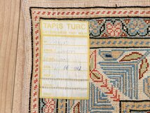 魁◆高級トルコ絨毯 カイセリ シルク100％ 手織り ミフラブ文様 107×66㎝ 　 ペルシャ絨毯_画像9