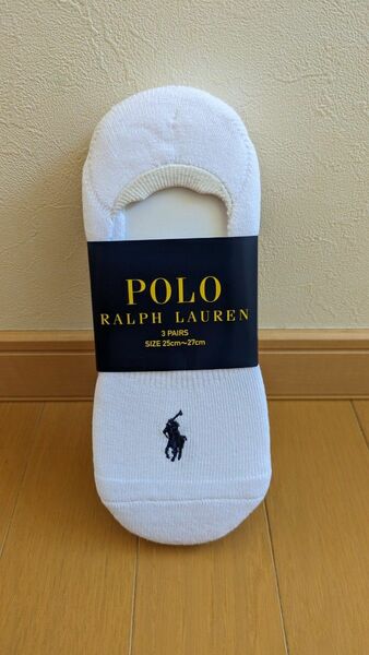 ラルフローレン 靴下 ソックス POLO　スニーカーソックス　3足　25-27cm