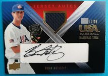 8枚セット Brian Matusz BAL 2008 Razor Letterman RC Patch Letter,UD USA Auto Jersey /195 + Bowman RC など Rookie Card 直筆サイン_画像6