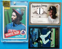 3枚セット Harold Baines CWS 2016 Topps Archives Signature Series All-Star /54 Auto + 05 UpperDeck SP Legendary Cuts jersey 他 HOF_画像1