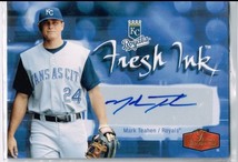 Kansas City Royals RC含む Auto 4枚セット Miguel Asencio /825 Mark Teahen Mitch Maier Brett Eibner /100 Rookie 直筆 四枚セット_画像4