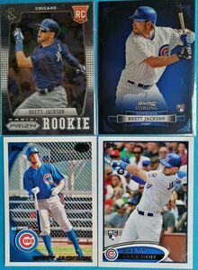 4枚セット Brett Jackson CHC 2012 Bowman Sterling Rookie Card + 2010 Topps Pro Debut + 2012 Panini Prizm topps RC 四枚セット