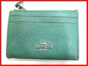 2402☆E-1084☆COACH コーチ 小銭入れ コインケース キーリング付き 中古