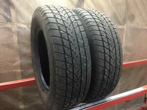 ★☆2本バリ山スパイクタイヤ!! 195/70R14 ハンコック ZOVAC W400 引取可 S47☆★