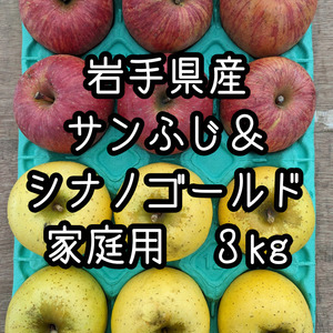 岩手県産　りんご　サンふじ　シナノＧ　１２玉　詰め合わせ