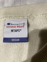 タグ付き 美品 wtaps × champion Academy Crew Neck reverse weave スウェット サンドベージュ M リバースウィーブ_画像3