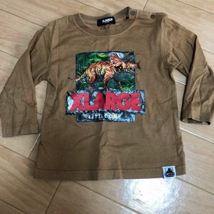 xlargekids エクストララージキッズ　90サイズ　恐竜　 Tシャツ ロンT 長袖Tシャツ