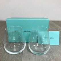 403 ティファニー TIFFANY TIFFANY＆Co TCO ロゴ グラス ペアタンブラー ペアグラス 箱付 ドイツ製_画像1