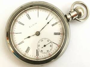 1905年製◆ELGIN 大型18S 7石 Gr,309 エルジン大型懐中時計◆