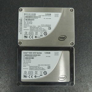 【2台まとめ売り/検品済み】Intel SSD 120GB SSDSA2BW120G3H/SSDSA2CW120G3 (使用時間：536h・26272h) 管理:e-69