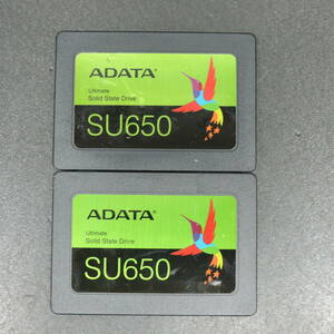 【2台まとめ売り/検品済み】ADATA SU650 SSD 120GB ASU650SS-120GT (使用時間：194h・258h) 管理:f-09