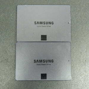 【2台まとめ売り/検品済み】SAMSUNG SSD 840 EVO 120GB MZ7TE120HMGR (使用時間：2418h・3445h) 管理:g-31