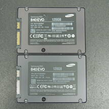 【2台まとめ売り/検品済み】SAMSUNG SSD 840 EVO 120GB MZ7TE120HMGR (使用時間：2418h・3445h) 管理:g-31_画像4