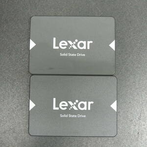【2台まとめ売り/検品済み】Lexar SSD NS100 256GB LNS100-256RBJP (使用時間：7751h・20927h) 管理:g-74