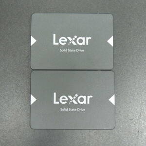 【2台まとめ売り/検品済み】Lexar SSD NS100 256GB LNS100-256-A10 (使用時間：1682h・1837h) 管理:g-77