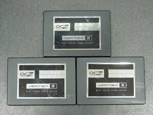 【3台まとめ売り/検品済み】OCZ VERTEX3 SSD 120GB VTX3-25SAT3-120G (使用時間：119h・119h・121h) 管理:e-41