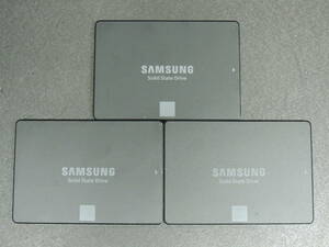 【3台まとめ売り/検品済み】SAMSUNG SSD 750 EVO 120GB MZ7TY120HFHP/MZ7TY120 (使用時間：276h・3096h・4100h) 管理:g-18