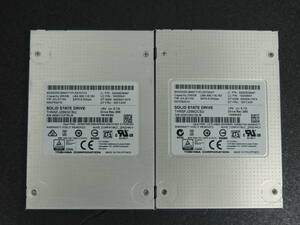 【2台まとめ売り/検品済み】TOSHIBA SSD 256GB THNSFJ256GCSU (使用時間：3393h・8541h) 管理:h-51