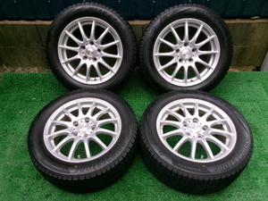 ZEPHYR 16インチアルミホイール スタッドレスタイヤ 4本セット 16×6.5J+53 5H114.3 205/55R16 91Q 2020年 冬タイヤ ノア ヴォクシー