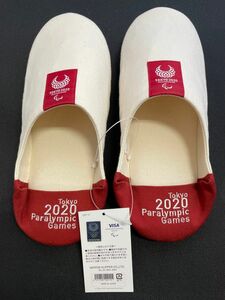 バブーシュ　赤色 TOKYO 2020 パラリンピック 公式ライセンス　日本製