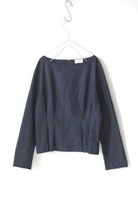  beautiful goods MOGA: waist tuck wool pull over blouse / Anne gola./ stretch / Moga / size 2