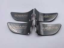 【送料140円】【黒 ブラック】スバル ドア インナー ハンドル プレート カバー STI レガシー インプレッサ ロック ストライカー SUBARU_画像2